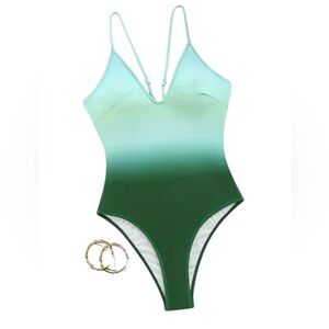Green Ombre One-Piece Swimsuit